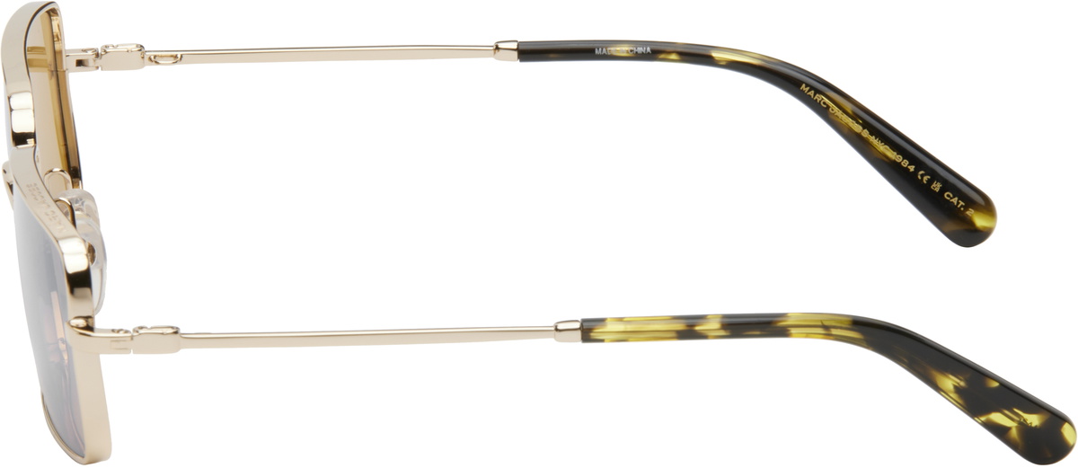 Marc Jacobs Gold Metal Logo Chain Sunglasses