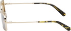 Marc Jacobs Gold Metal Logo Chain Sunglasses