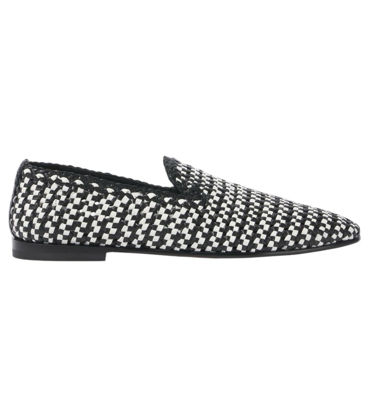 Photo: Dolce&Gabbana Formale woven leather loafers