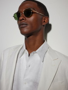 Garrett Leight California Optical - Wells J Round-Frame Titanium Sunglasses