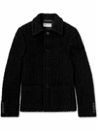 SAINT LAURENT - Slim-Fit Wool-Blend Tweed Jacket - Black