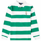 Polo Ralph Lauren Men's Hampton Bear Rugby Shirt in Green