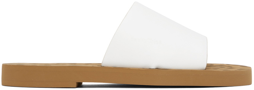 See by Chloé White Essie Slide Mules
