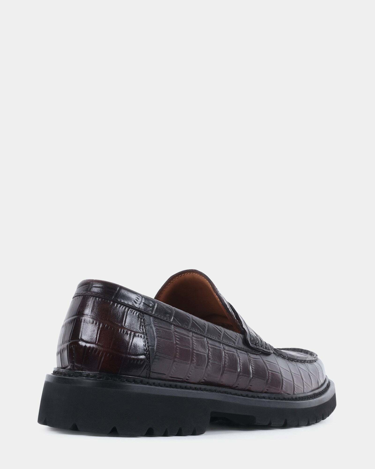 Steve Madden Montez Dress Shoes in Brown Croco