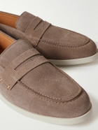 Mr P. - Leo Suede Penny Loafers - Brown