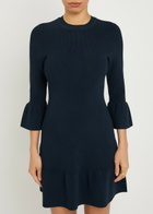 Veronica Beard Portia Knit Mini Dress Navy