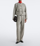 Blazé Milano Altai checked wool, silk, and cashmere jacket