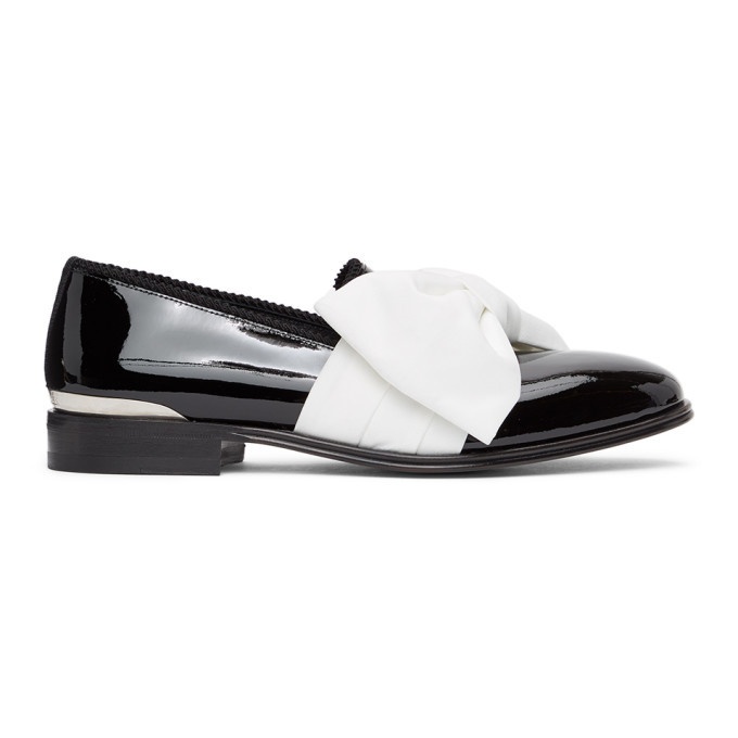 Photo: Alexander McQueen Black and White Leather Loafers