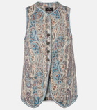 Etro Paisley cotton-blend jacquard vest