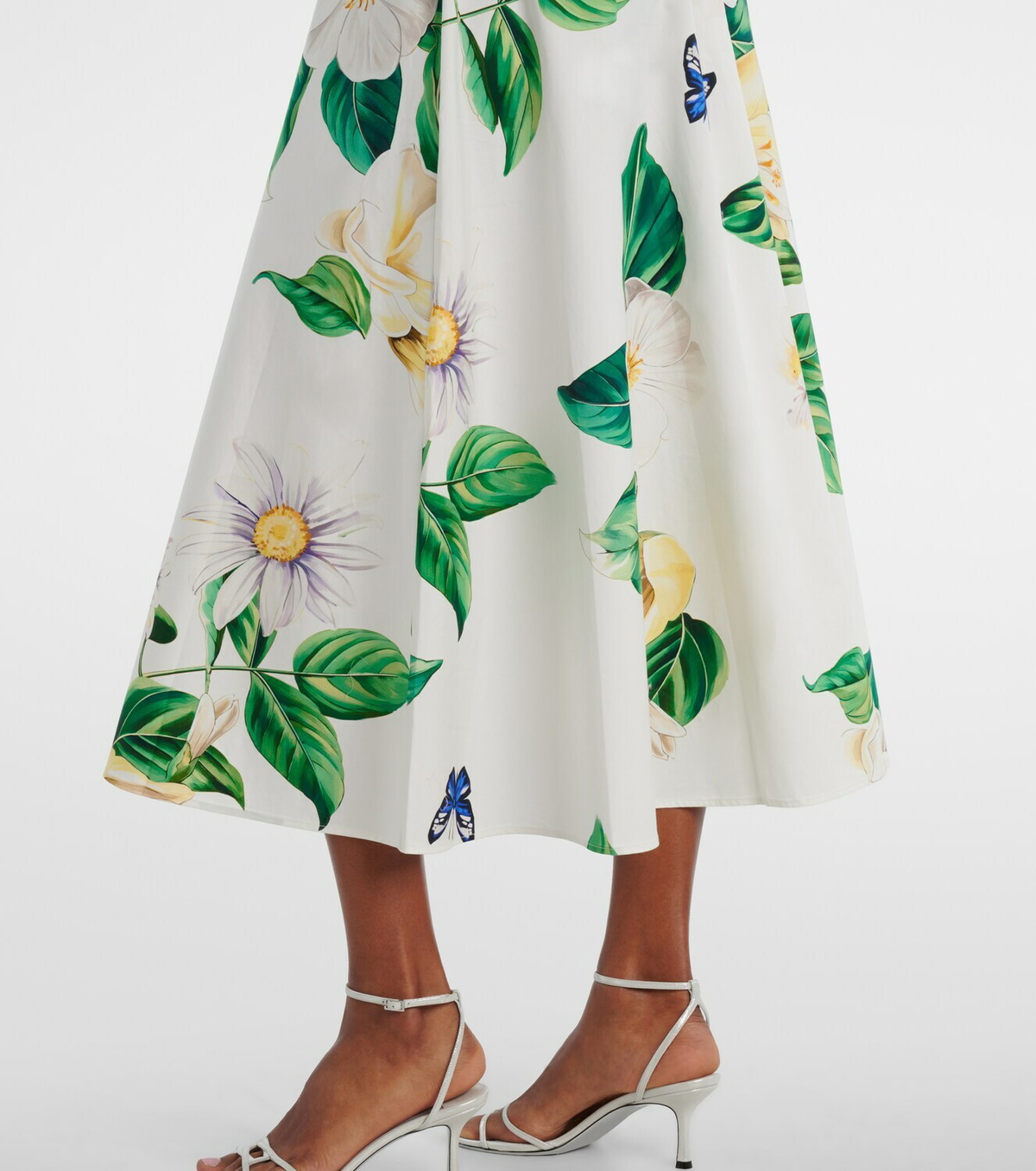 Leo Lin Bianca floral cotton shirt dress