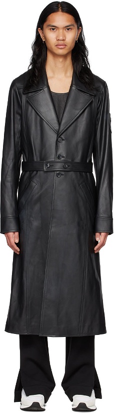 Photo: Courrèges Black Leather Trench Coat