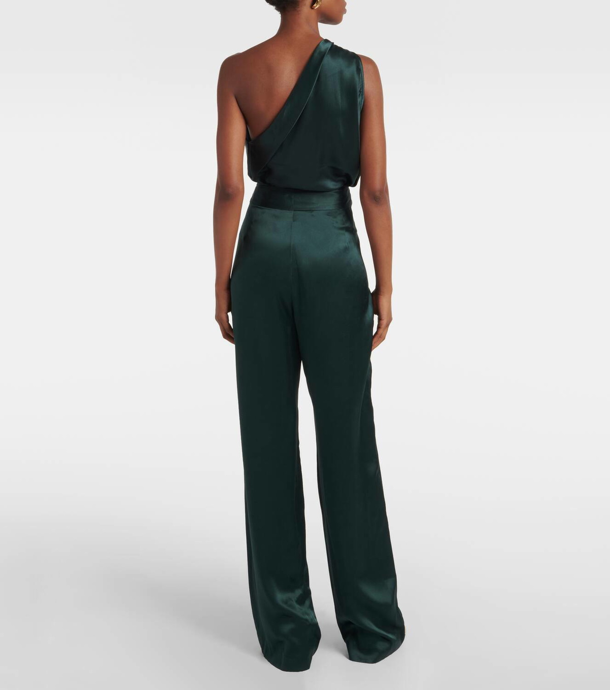 The Sei Pleated silk charmeuse wide-leg pants