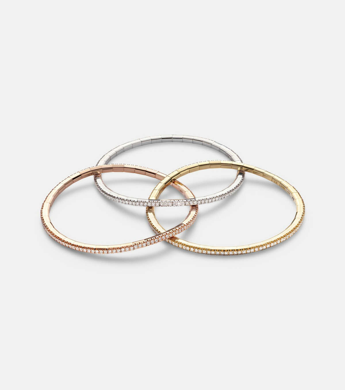 Bucherer Fine Jewellery Stretchy 18kt gold bracelet with diamonds