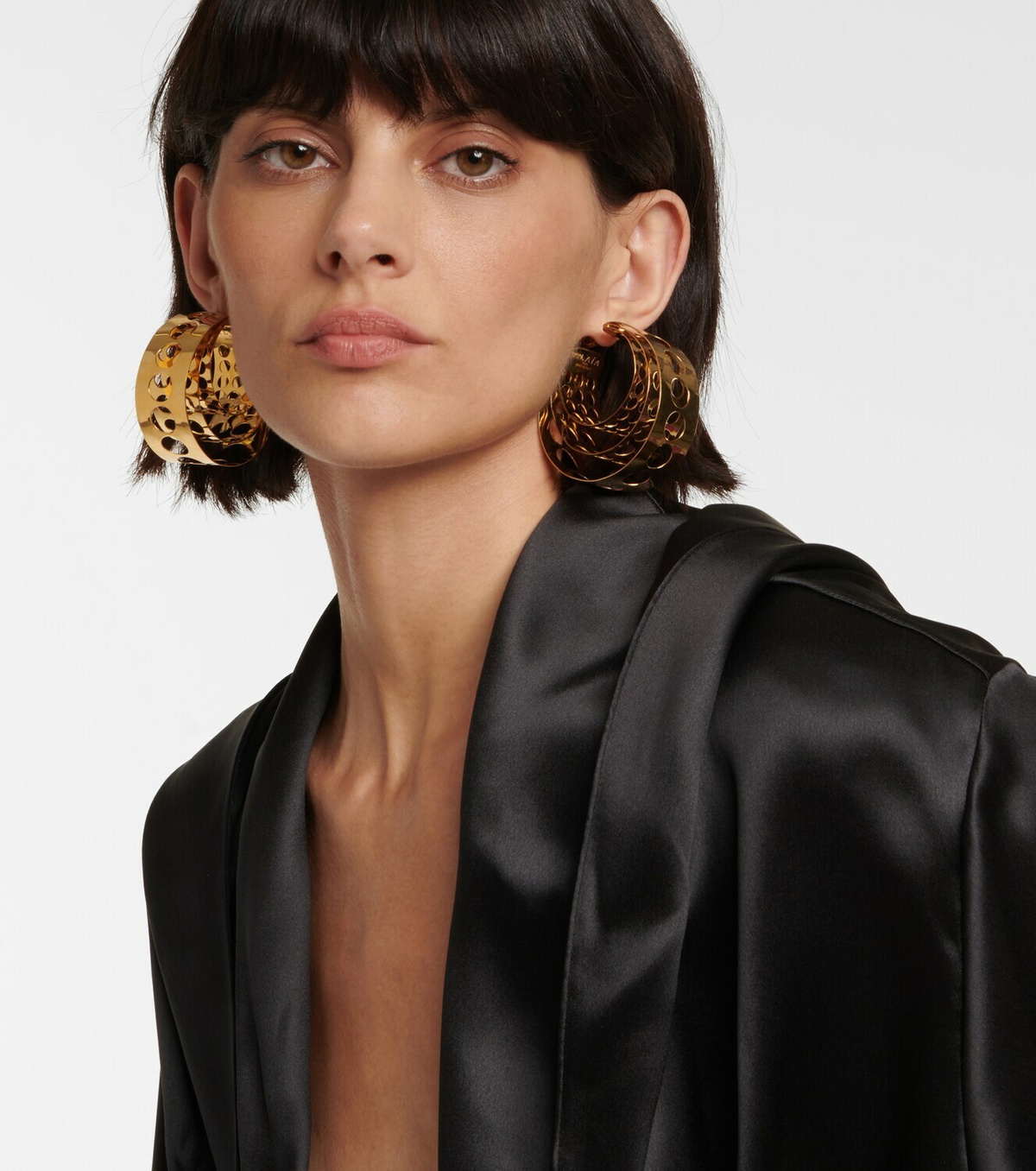 Heart earrings in gold - Alaia