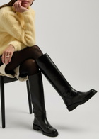 Stuart Weitzman Celia Leather Knee-high Boots Black