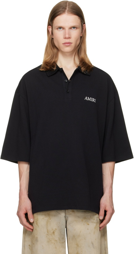 Photo: AMIRI Black 'AMIRI' Polo
