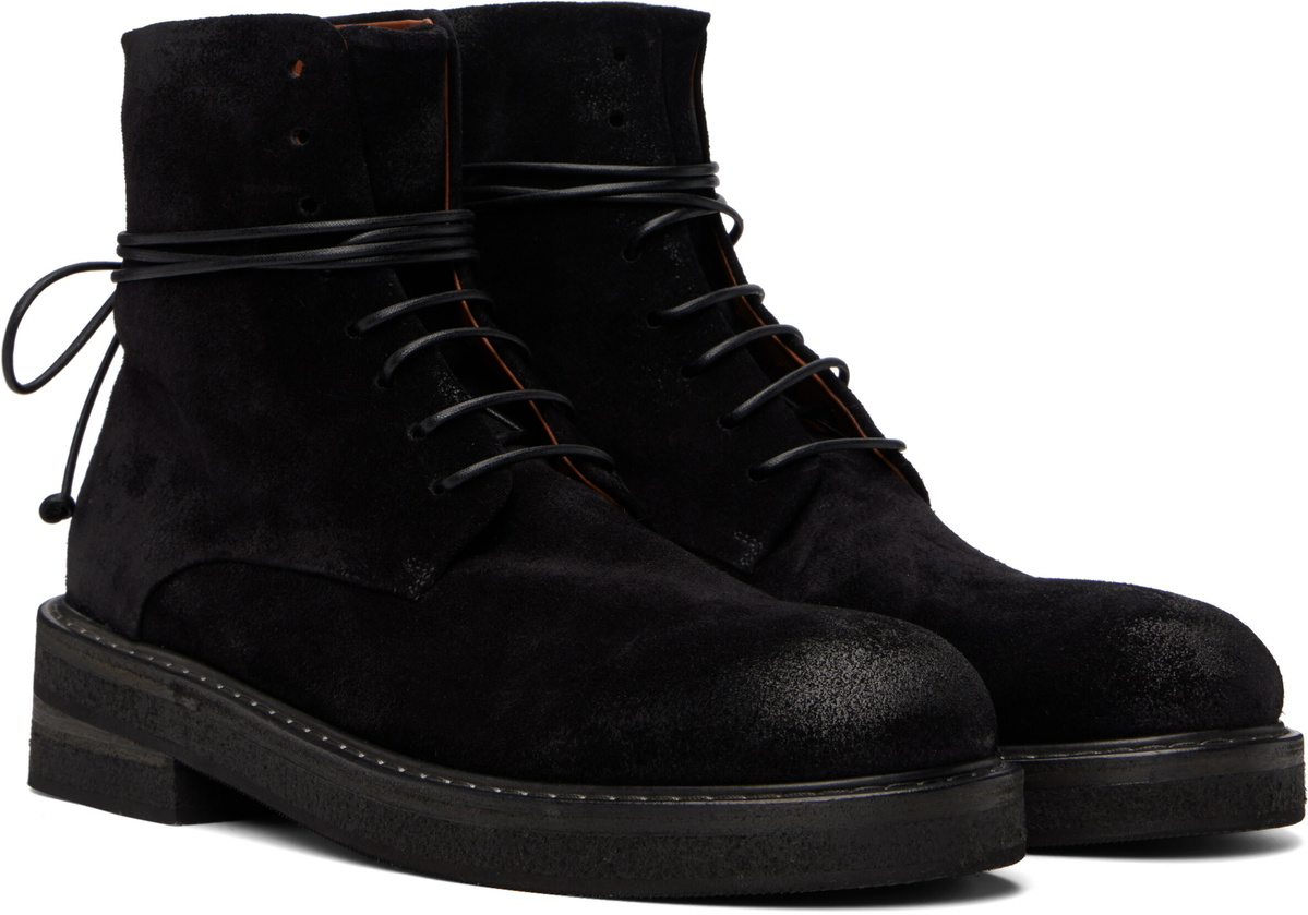 Marsèll Black Parrucca Combat Boots