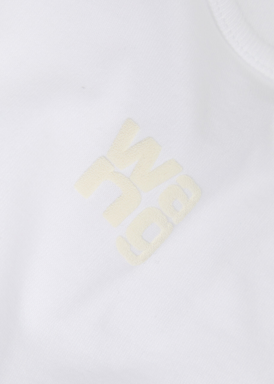 Alexanderwang.t Logo-appliquéd Cotton T-shirt White
