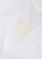 Alexanderwang.t Logo-appliquéd Cotton T-shirt White