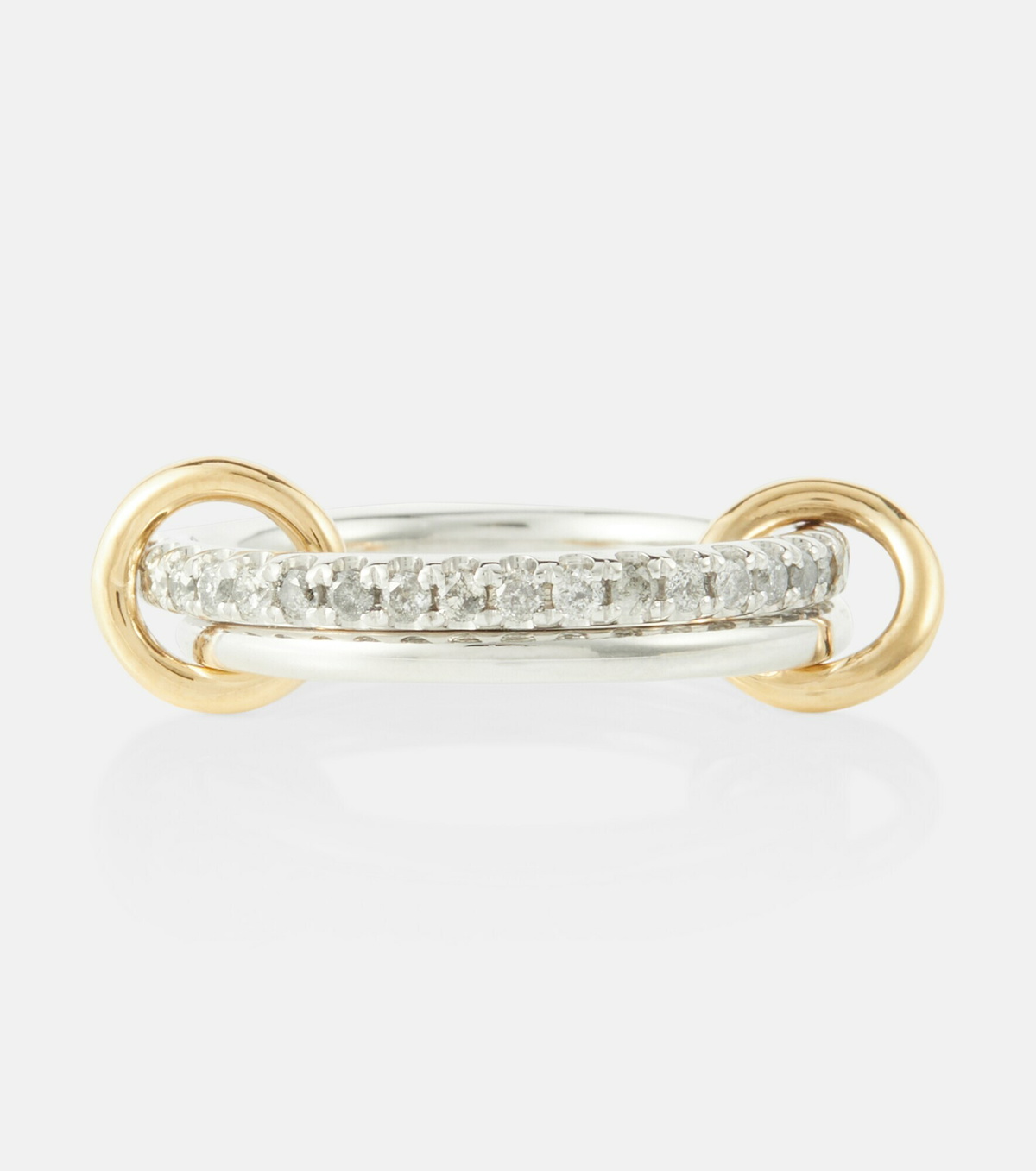 Spinelli Kilcollin - Marigold sterling silver and 18kt gold ring with diamonds