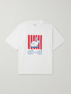 Bottega Veneta - Oversized Printed Cotton-Jersey T-Shirt - White