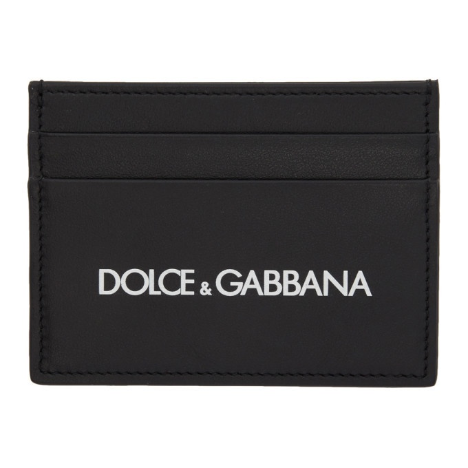 Photo: Dolce and Gabbana Black Rubberized Logo Card Holder