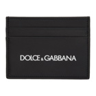 Dolce and Gabbana Black Rubberized Logo Card Holder