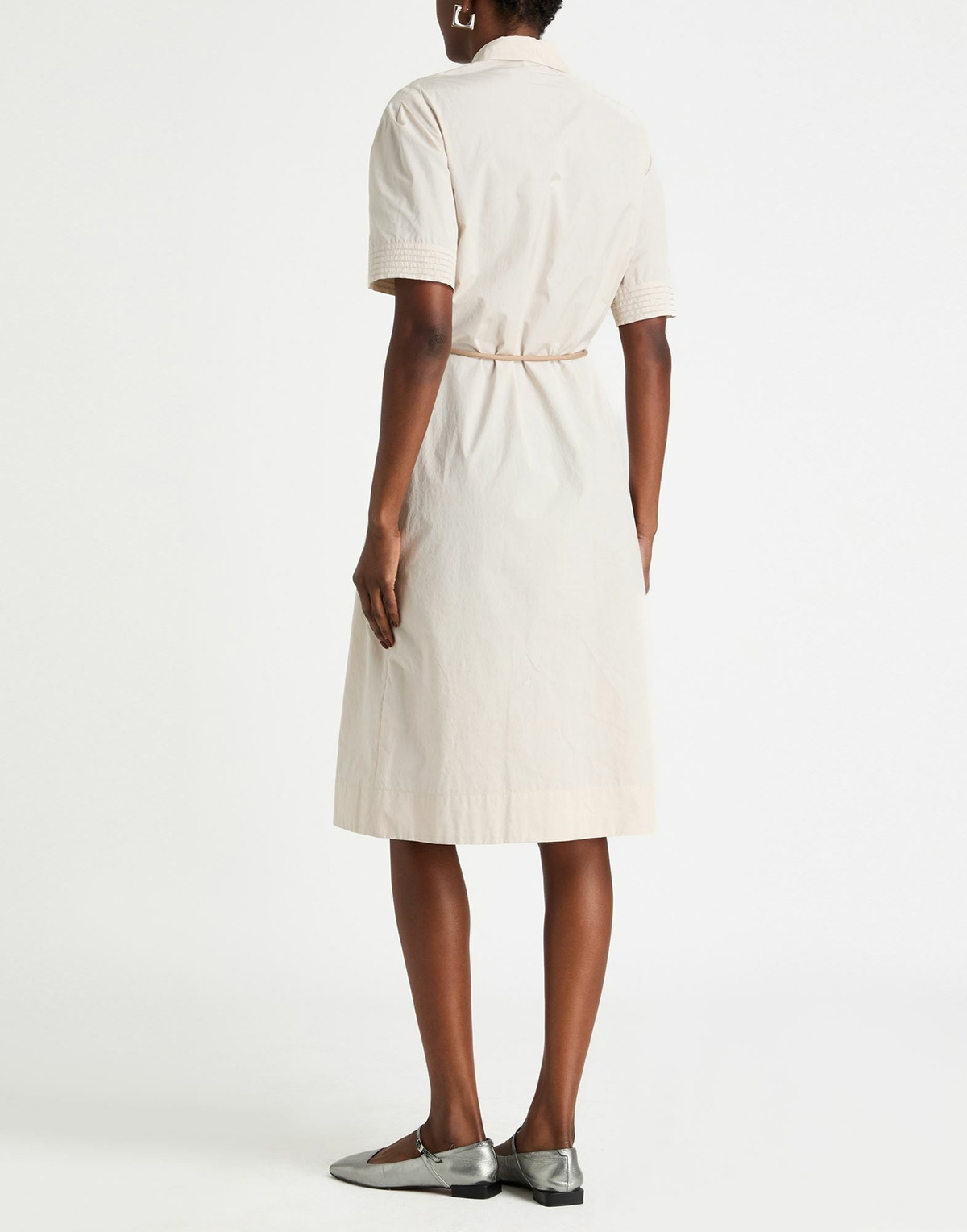 Peserico Womens Midi dress in Beige