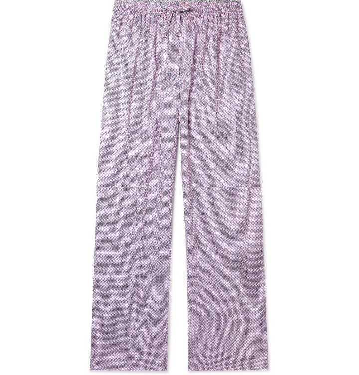 Photo: DEREK ROSE - Printed Cotton-Poplin Pyjama Trousers - Multi