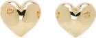 ANINE BING Gold Heart Earrings