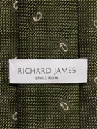 Richard James - 8.5cm Embroidered Silk-Grenadine Tie