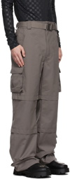 MISBHV Grey Nylon 90's Brad Cargo Trousers