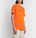 Nike - Sportswear Logo-Print Cotton-Jersey T-Shirt - Orange