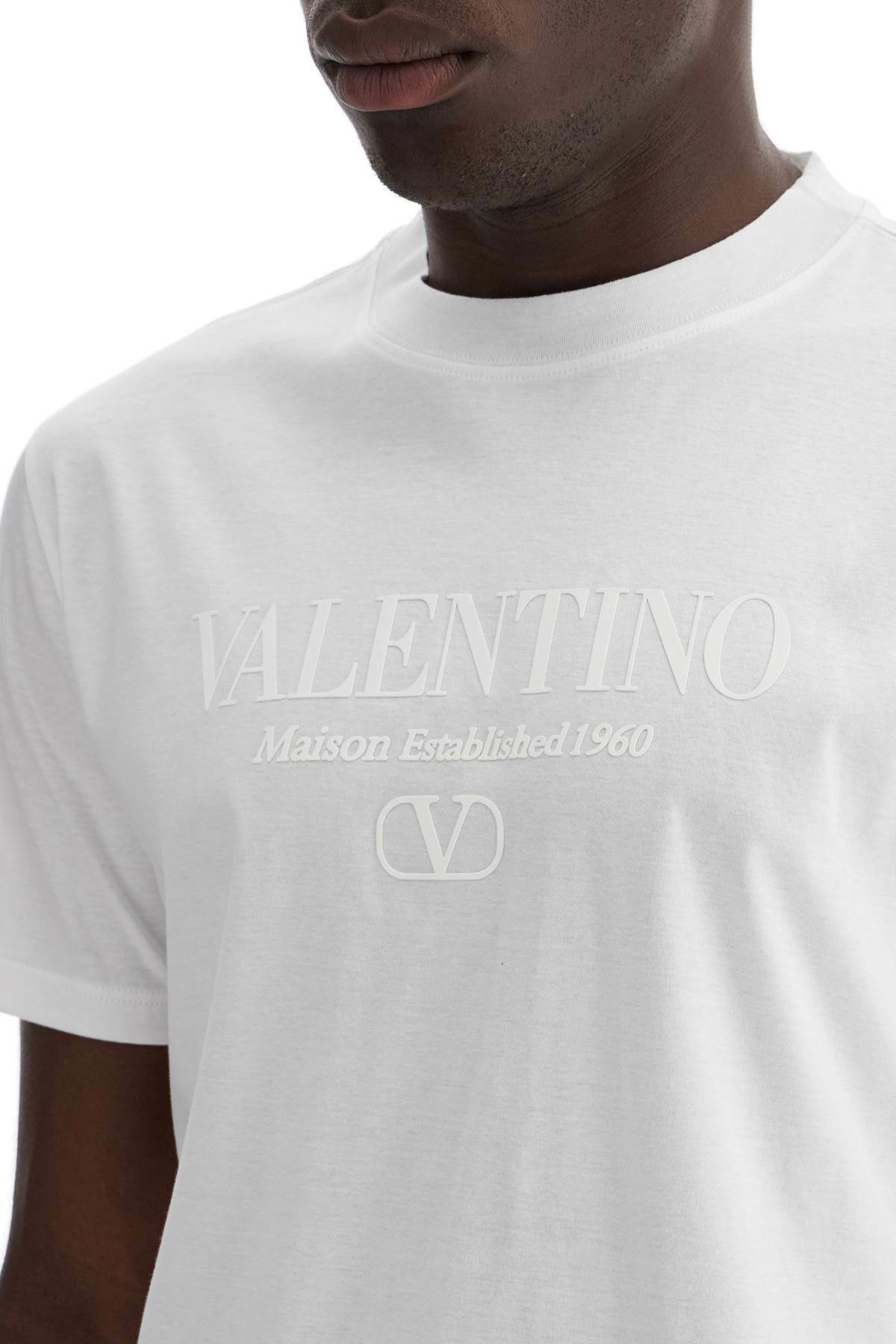 VALENTINO ホワイト Tシャツ M Valentino - White Lipstick Logo T-Shirt | Mitchell Stores