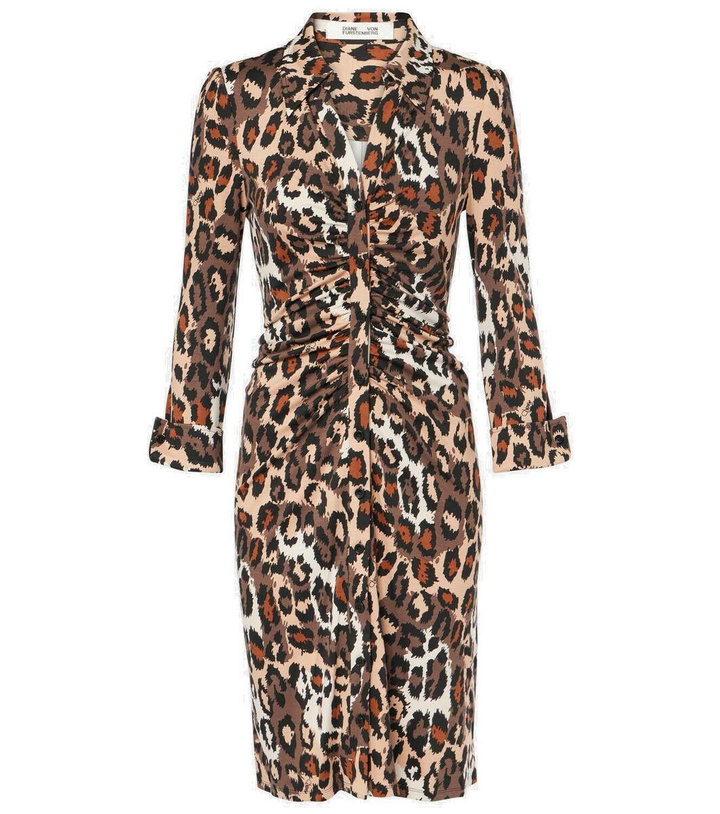 Photo: Diane von Furstenberg Sheska leopard-print midi dress