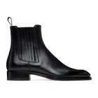 Christian Louboutin Black Leather Angloman Chelsea Boots