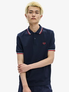 Fred Perry Polo Shirt Blue   Mens