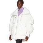 Chen Peng White Down Bubble Coat
