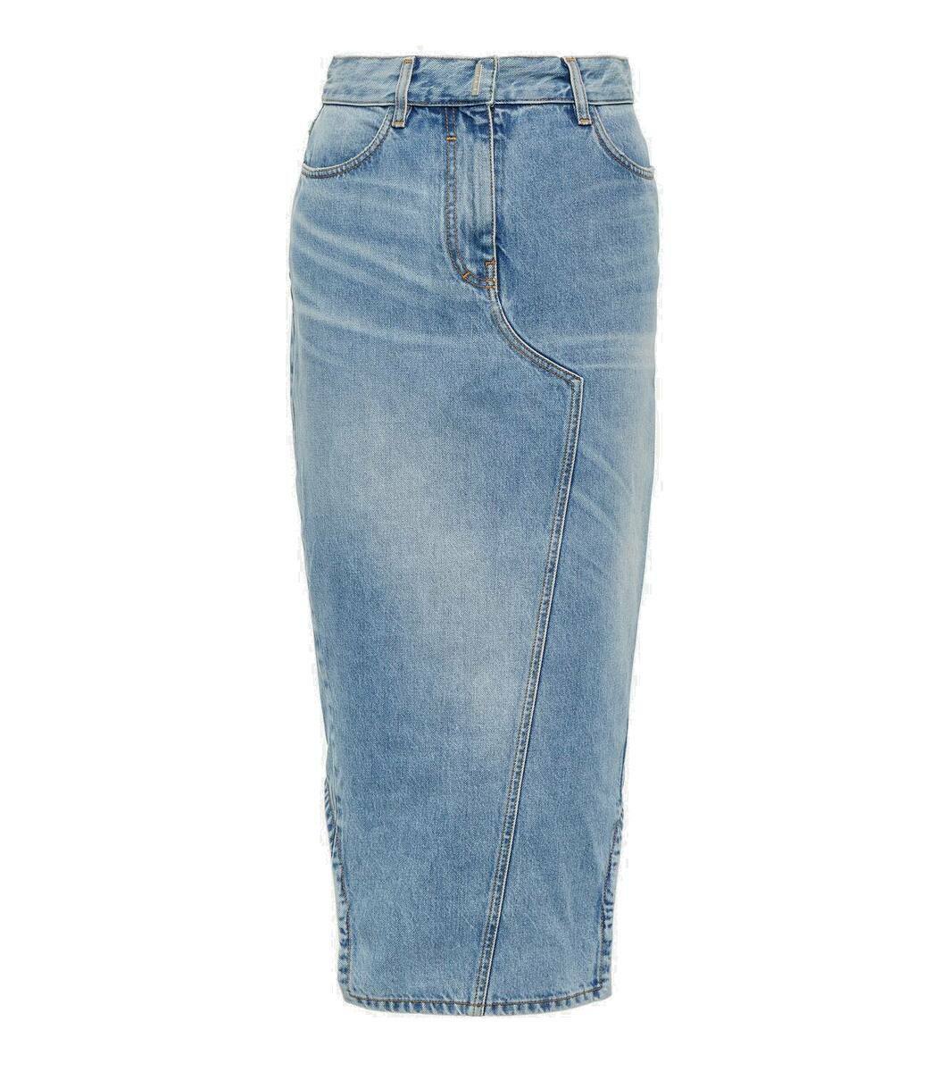 Givenchy Women Denim Mini Skirt
