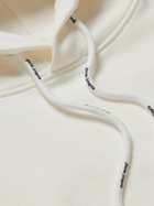 Palm Angels - Logo-Appliquéd Loopback Cotton-Jersey Hoodie - White