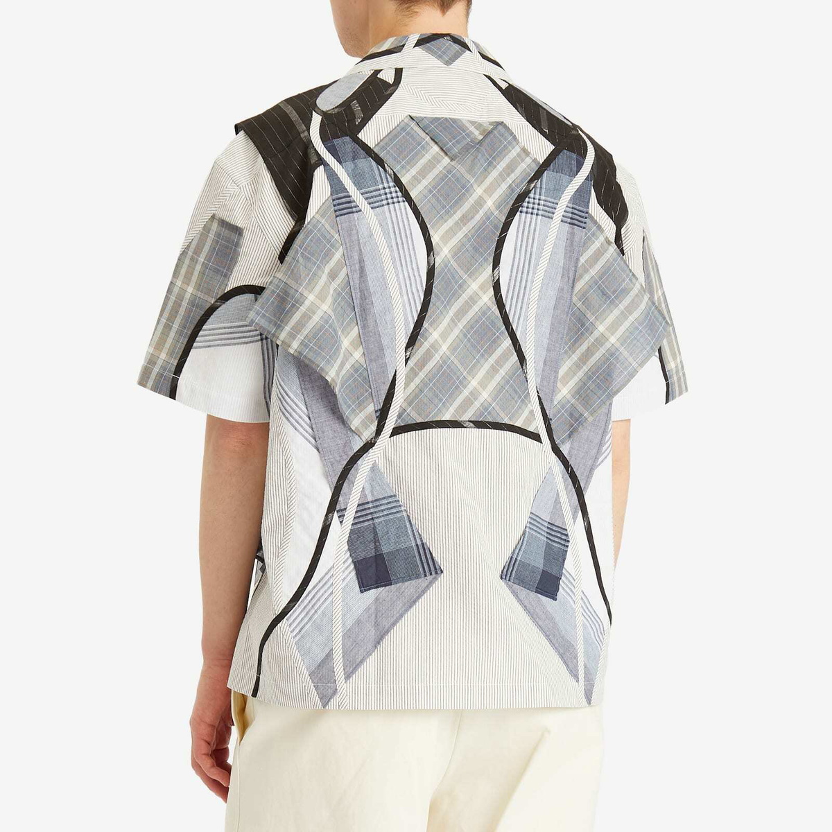 Tシャツ・カットソー CRAIG GREEN Craig Green Patchwork Shirt Craig Green Men's Patch Work Shirt in Blue Mix Craig Green