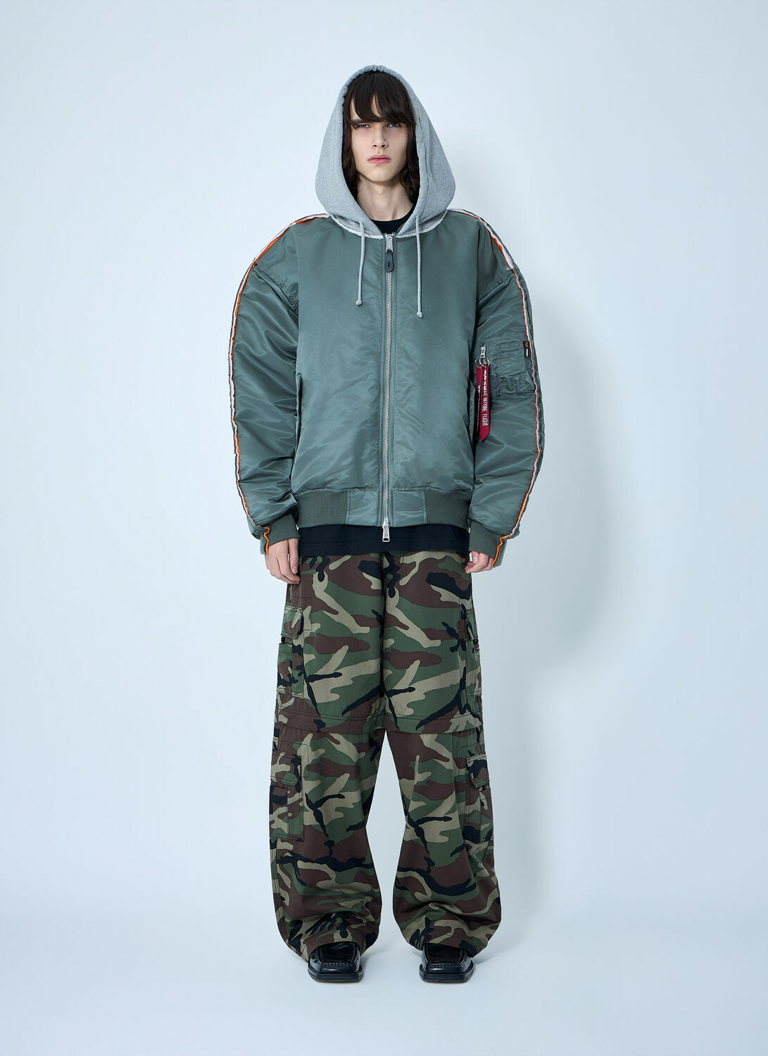 VETEMENTS Bomber Jacket with Attached Hood