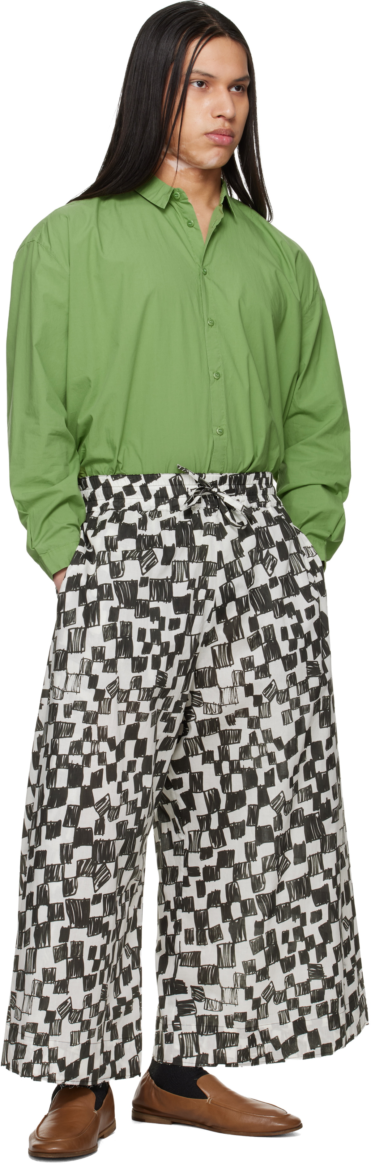 Toogood Black & White 'The Boxer' Trousers