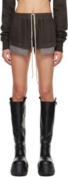 Rick Owens DRKSHDW Gray Concordians Fox Boxers Shorts