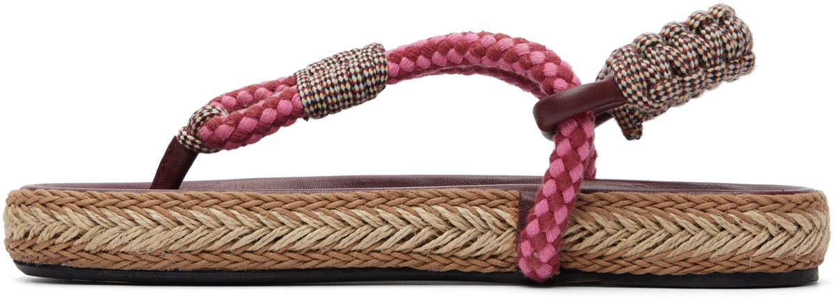 Isabel Marant Brown & Red Gypso Sandals