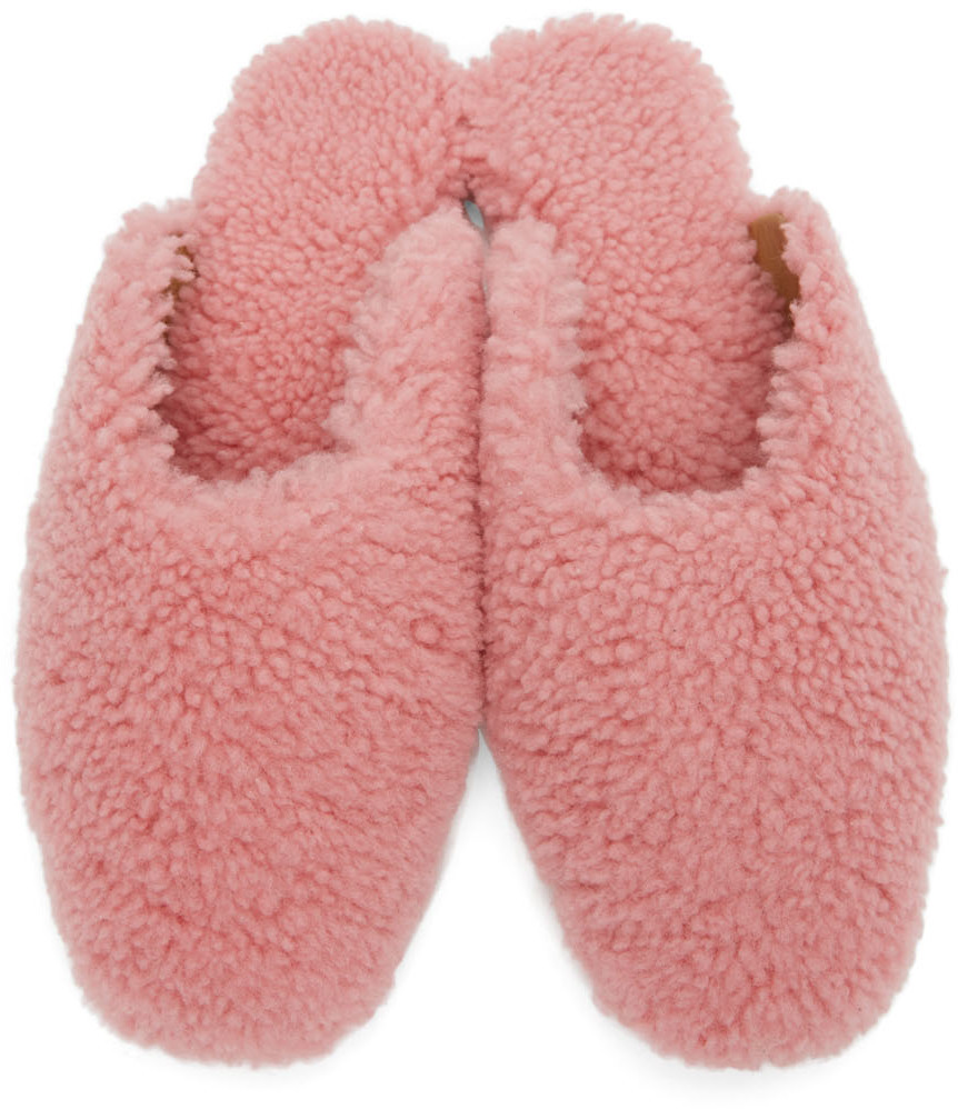 Sleeper Pink Shearling Slippers Sleeper