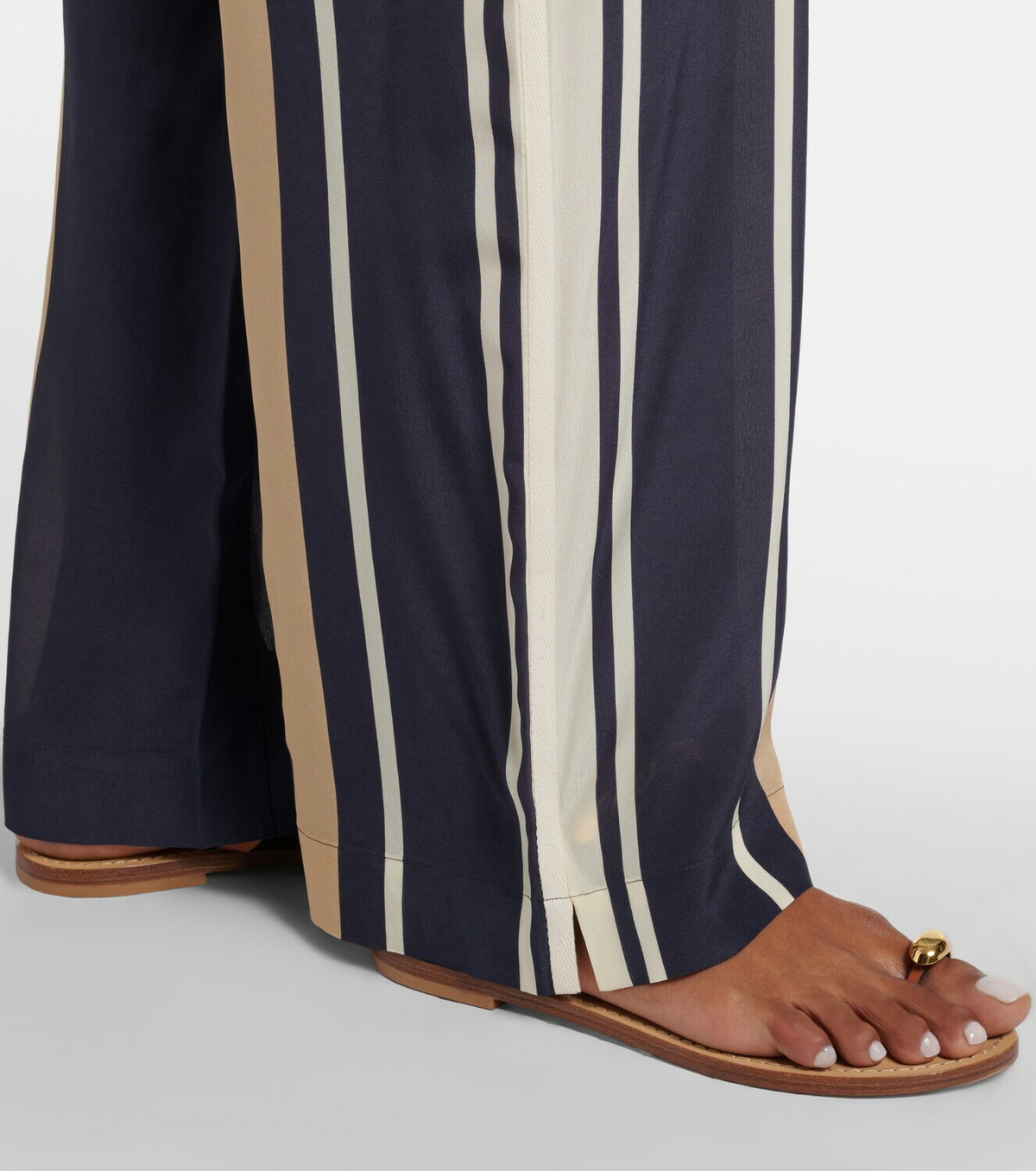 SIR Pietra printed silk wide-leg pants
