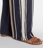 SIR Pietra printed silk wide-leg pants