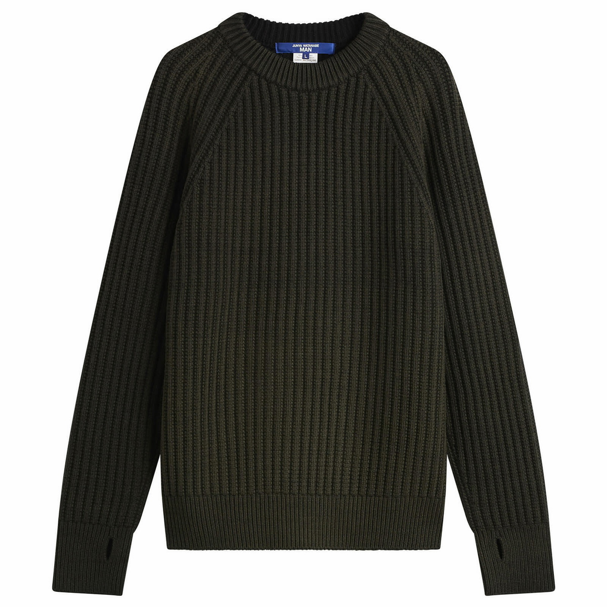 Junya Watanabe Black & Red Jacquard Sweater Junya Watanabe