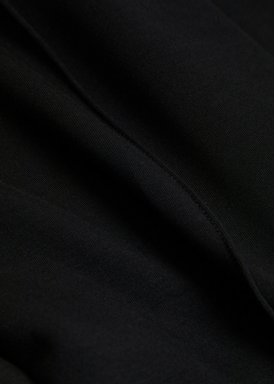 Varley The Wide Leg 30 Stretch-jersey Sweatpants Black